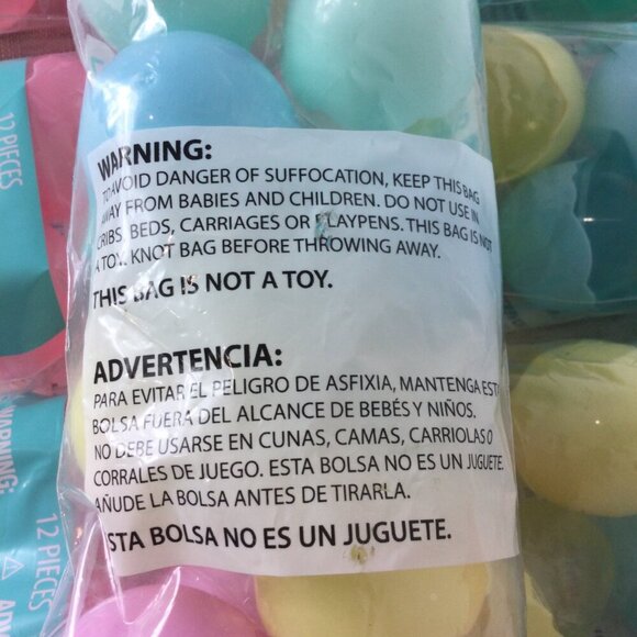 Lot of 5 Way to Celebrate Multicolor Plastic Fillable Easter Eggs 12 Count Each - Picture 6 of 7